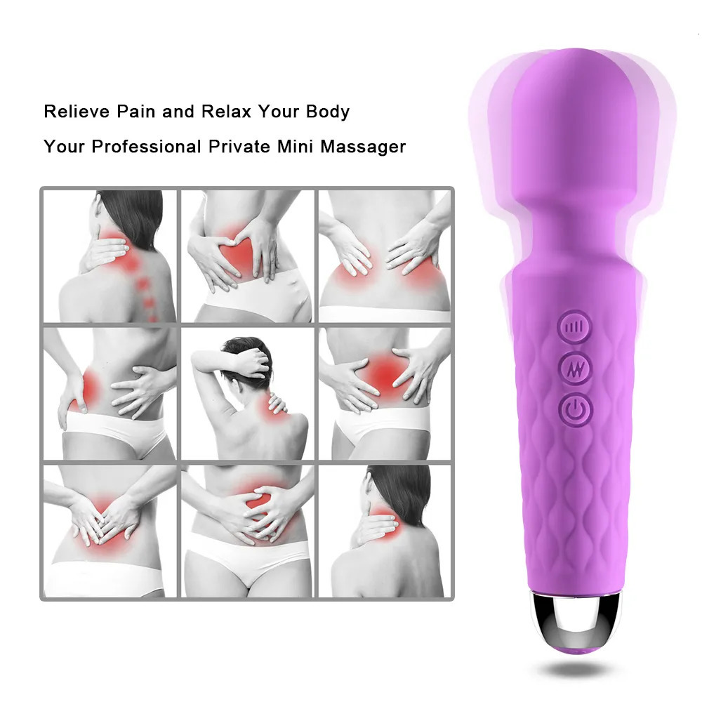 Vibrators Powerful Clitoris Stimulation Adult Personal Silicone Sex Toy Magic Av Wand Massager Dildo Masturbator Vibrator for Women Female 231124