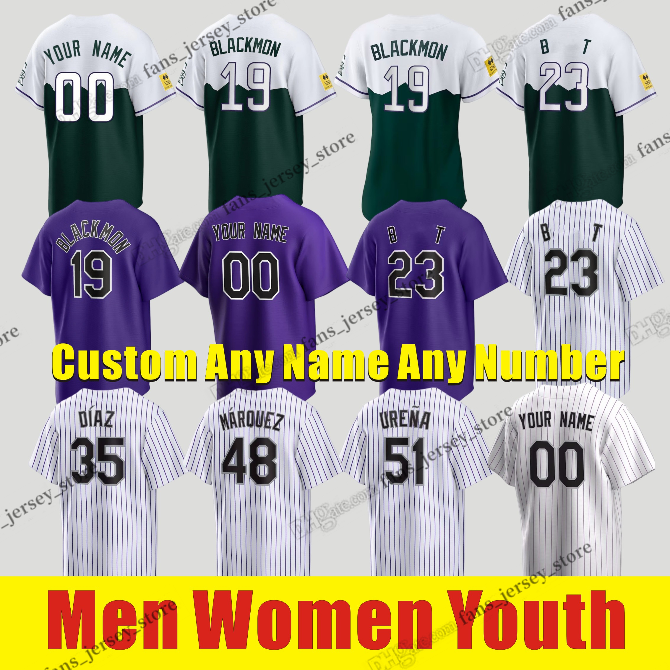 Custom S-6XL Kris 23Bryant Baseball Jersey Charlie Blackmon Elias Diaz Daniel Bard Jake Bird Ty Blach Noah Davis Jose Urena Ryan Feltner Freeland Gomber Hand, Youth (size s-xl)
Custom S-6XL Kris 23Bryant Baseball Jersey Charlie Blackmon Elias Diaz Daniel Bard Jake Bird Ty Blach Noah Davis Jose Urena Ryan Feltner Freeland Gomber Hand, Youth (size s-xl)