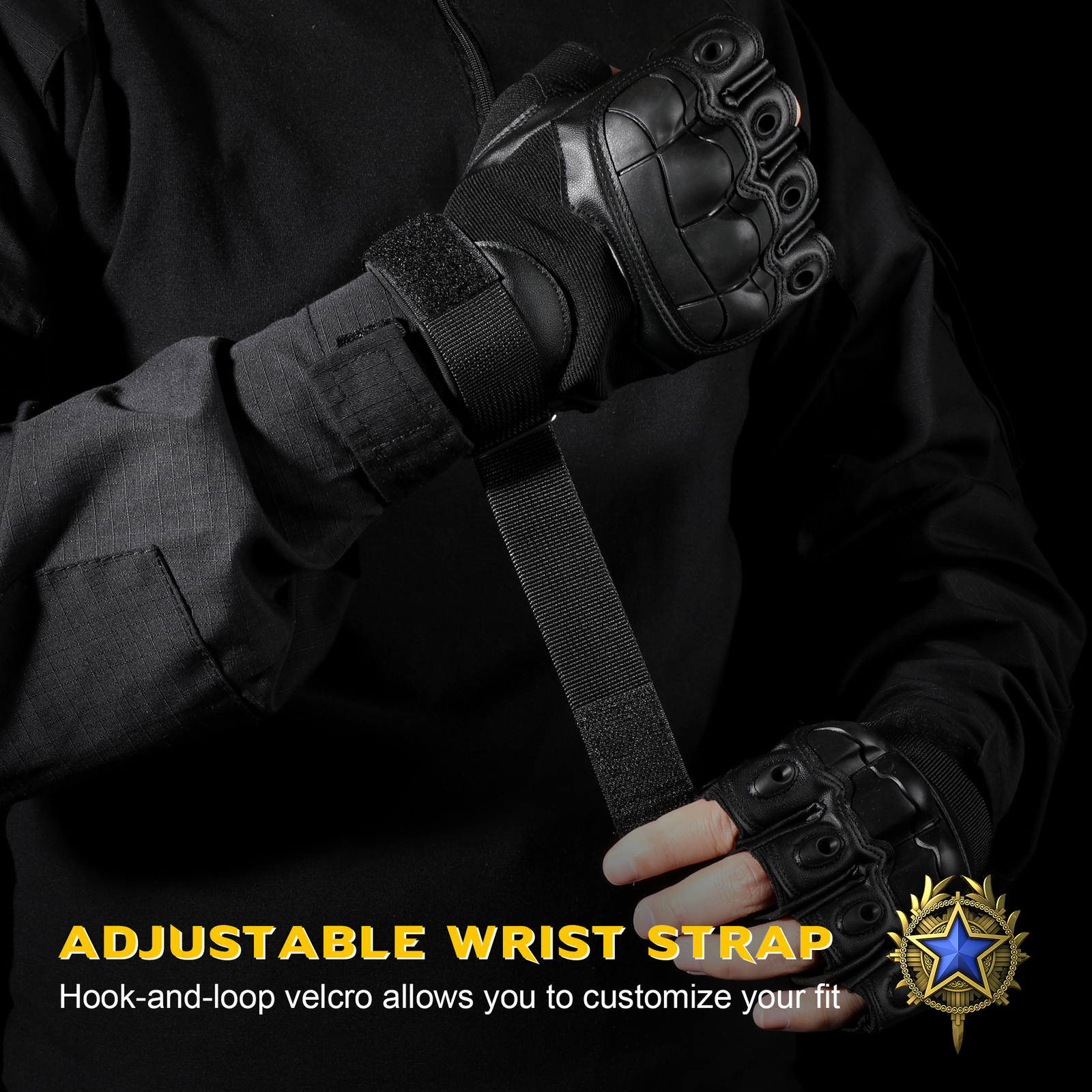 Five Fingers Gloves PU Leather Tactical Half Finger Gloves Army Military Airsoft Combat Shooting Hunting Paintball Outdoor Work Fingerless Men Women 2