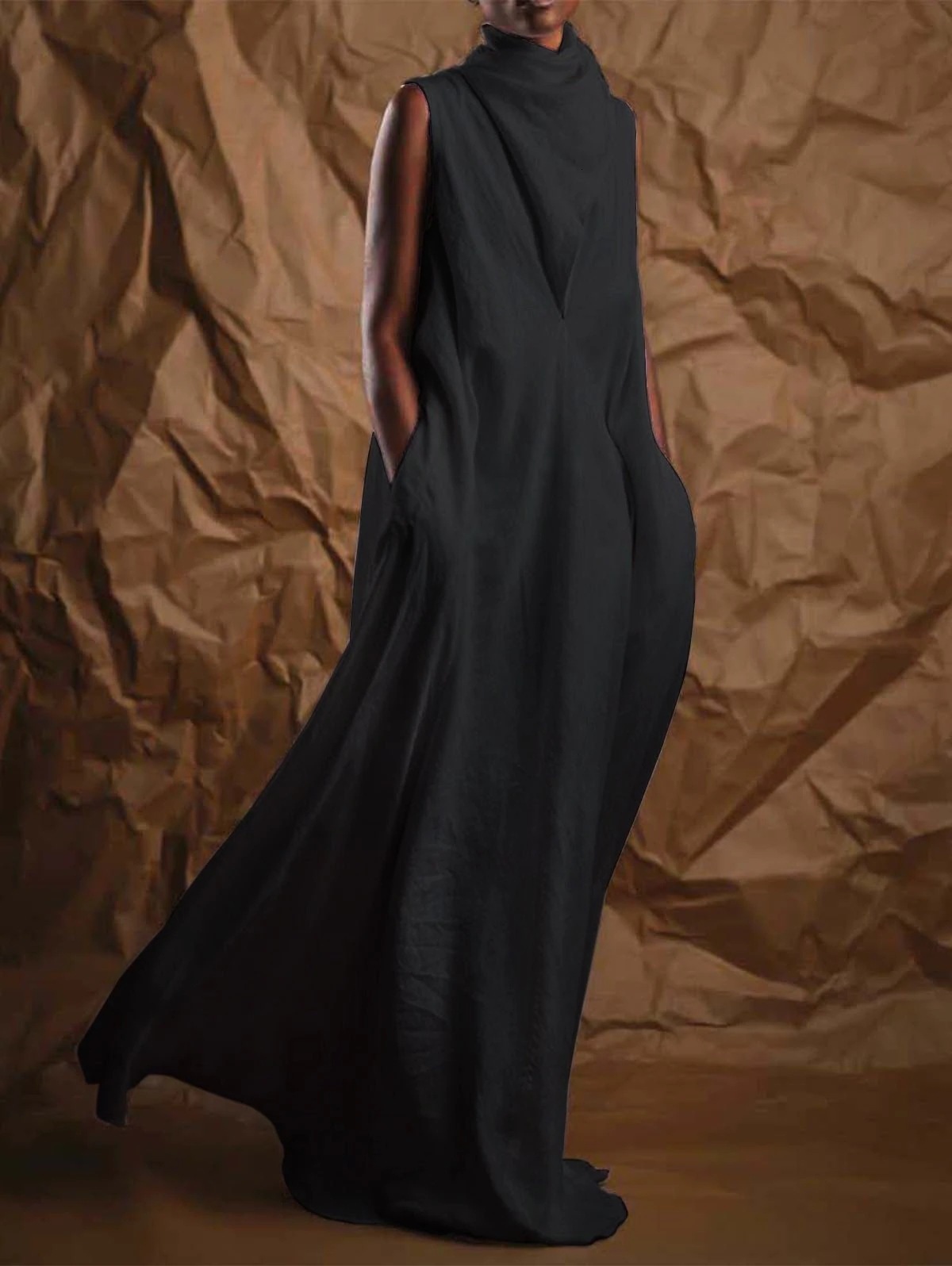Casual Dresses Summer Casual Loose Woman Dress Sleeveless Female Vestido European Style Oversized Woman Dresses 230425