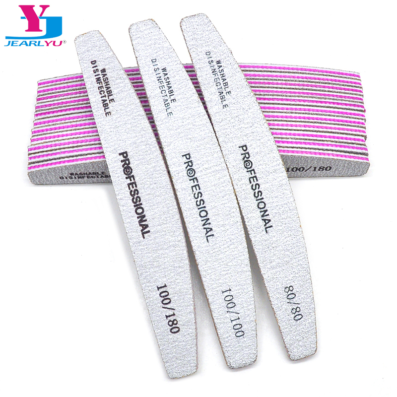 Nail Files 510 PcsLot Professional Manicure 80 100 180 Grey Boat Gel Polish Emery Board s Accessories Tools 230425