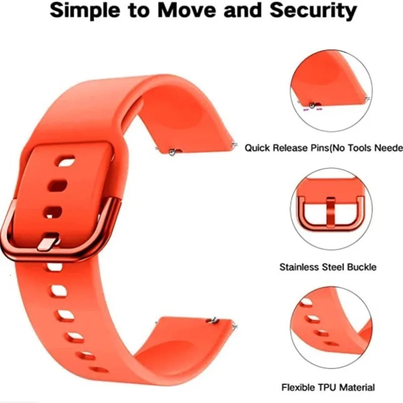 Watch Bands 20mm22mm band For Amazfit GTS22e34 GTS2 MiniGTR 43Pro47mmGTR22estratos 23 Silicone Bracelet bip strap 231124
