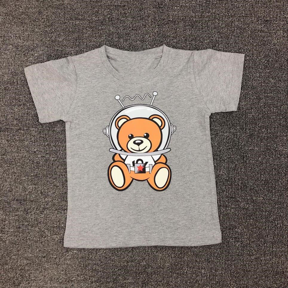 T-shirts Cute Summer Boys Girls Brand T-shirts Cartoon Bear Kids Short Sleeve T-shirt Cotton Children Letters Printed Shirts Child ShirtY250119B0SM