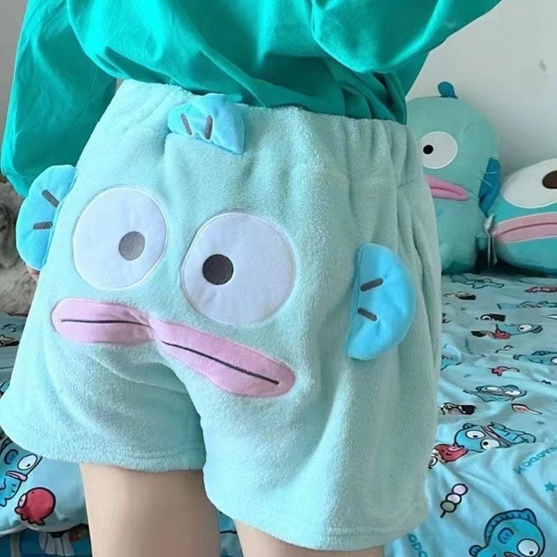Men's Shorts Cute And Funny Little Flying Elephant Pajamas Summer Elastic Plush Shorts Cartoon Pig Casual Home Couple Shorts 230425