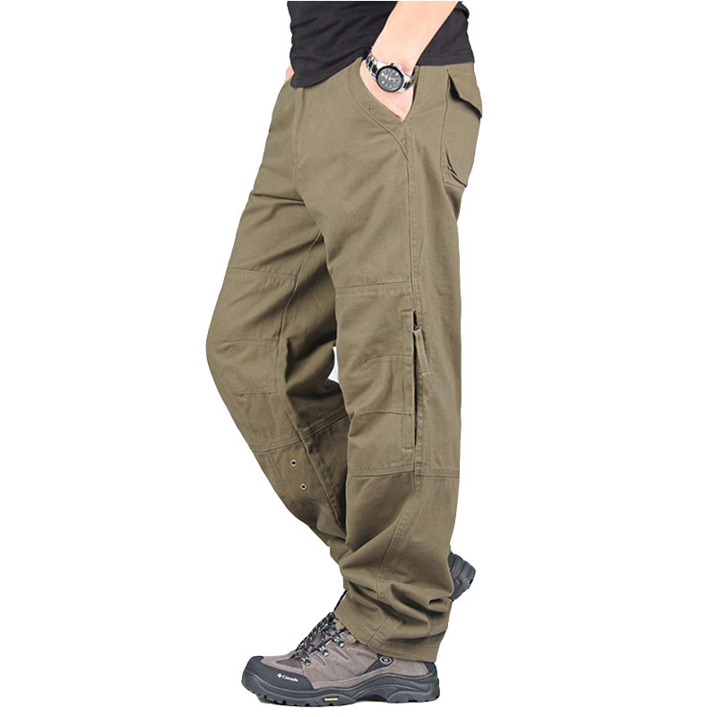 Men's Pants Spring Autumn Cargo Pants Men Streetwear Casual Military Trousers Men Army Warm Straight Men Chinos Pants Pantalon Militaire 230426