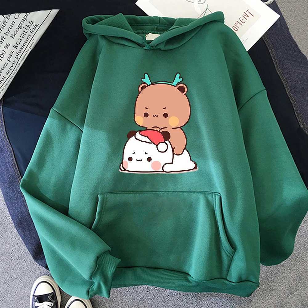 Women's Hoodies Sweatshirts Kawaii Bubu Dudu Hoodie Women Aesthetic Graphic Christmas Funny Hoodies Unisex Hoodies Harajuku Cartoon Plus Size Pul