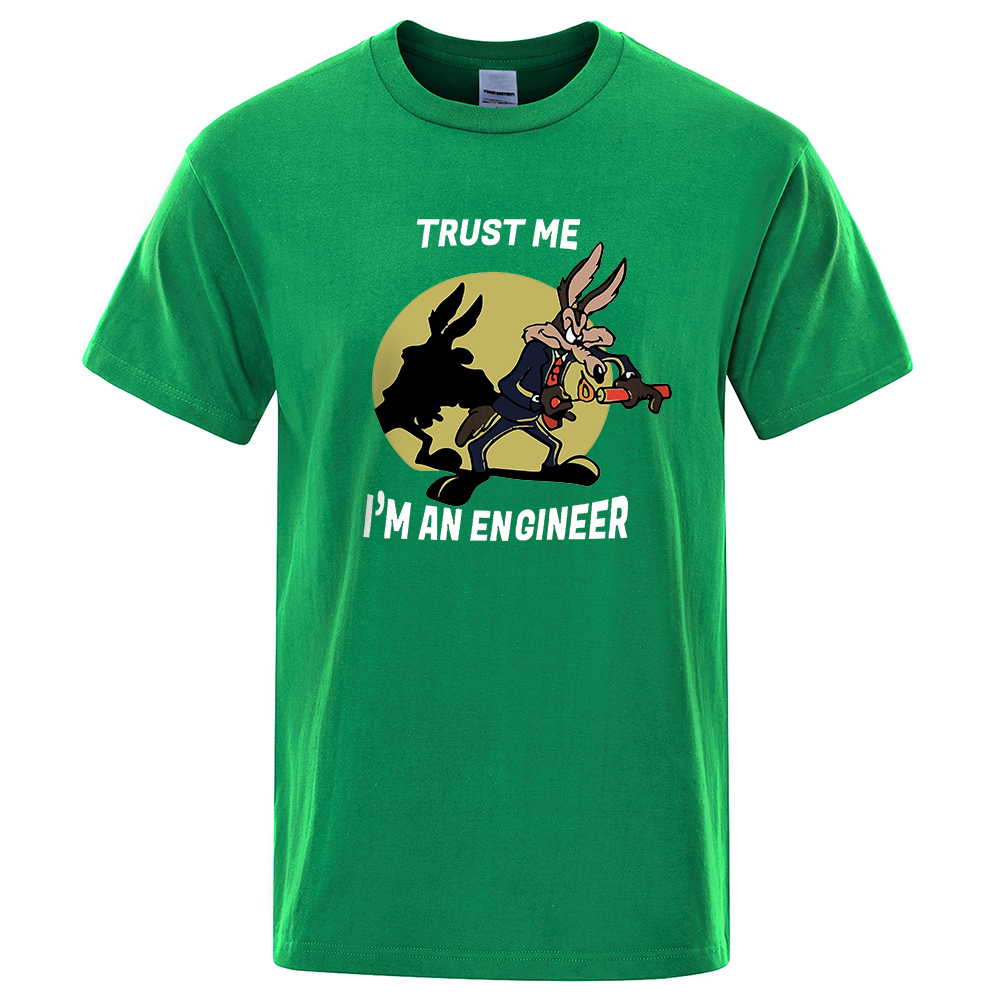 Men's TShirts Trust Me Im An Engineer T Shirt For Men Pure Cotton Vintage TShirt Round Neck Engineering Tees Classic Man Clothes Oversized 230425