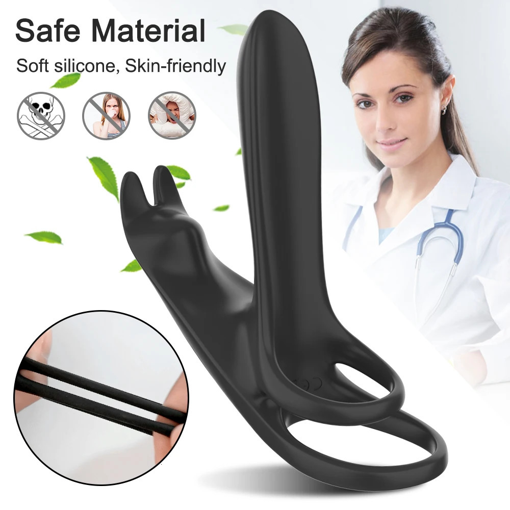 Cockrings Vibrating Cockring Couple Vibrator with Dual Motor Wireless Cock Penis Ring Adult Sexy Toys For Men Delay Ejaculation Penisring 231124