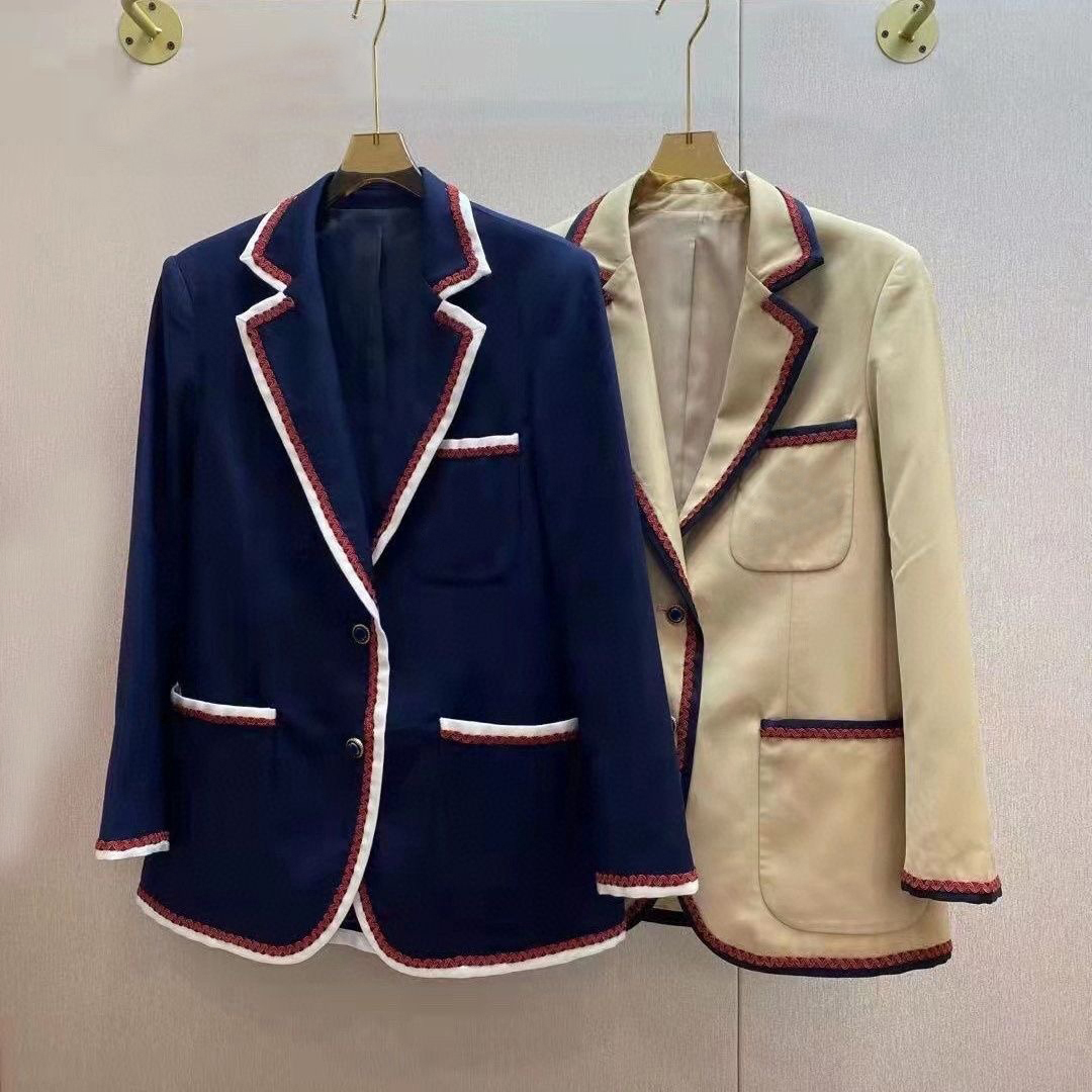 Womens designer Suits Blazers double G Tide Brand High-Quality Retro Fashion Collegiate style Series Suit Jacket Slim top, Khaki
Womens designer Suits Blazers double G Tide Brand High-Quality Retro Fashion Collegiate style Series Suit Jacket Slim top, Khaki