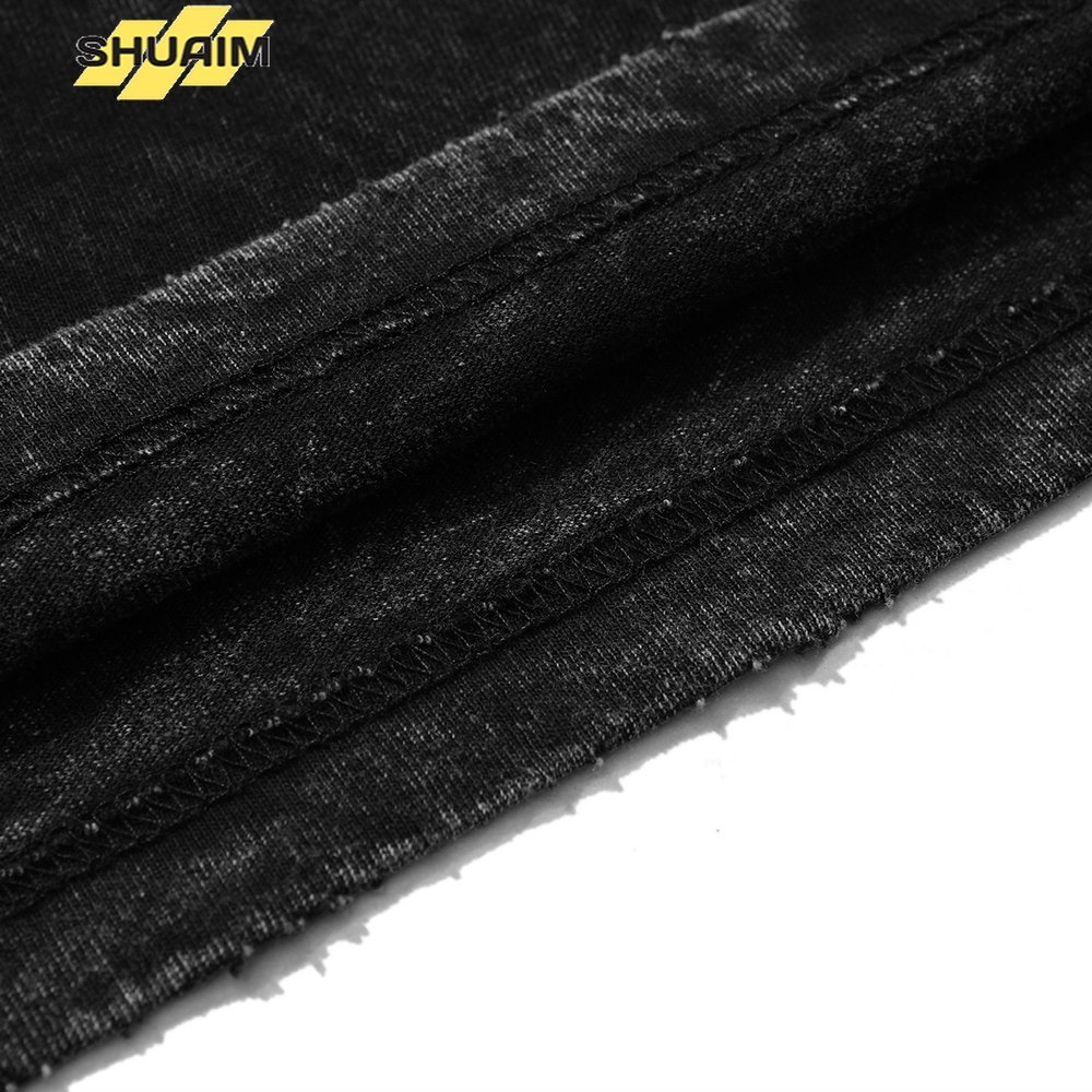 Men's T-Shirts Streetwear Harajuku Washed T-Shirt Men Hip Hop Dollar Bill Printed T Shirt Summer Short Sleeve Tshirt Tops Tees Black 230426