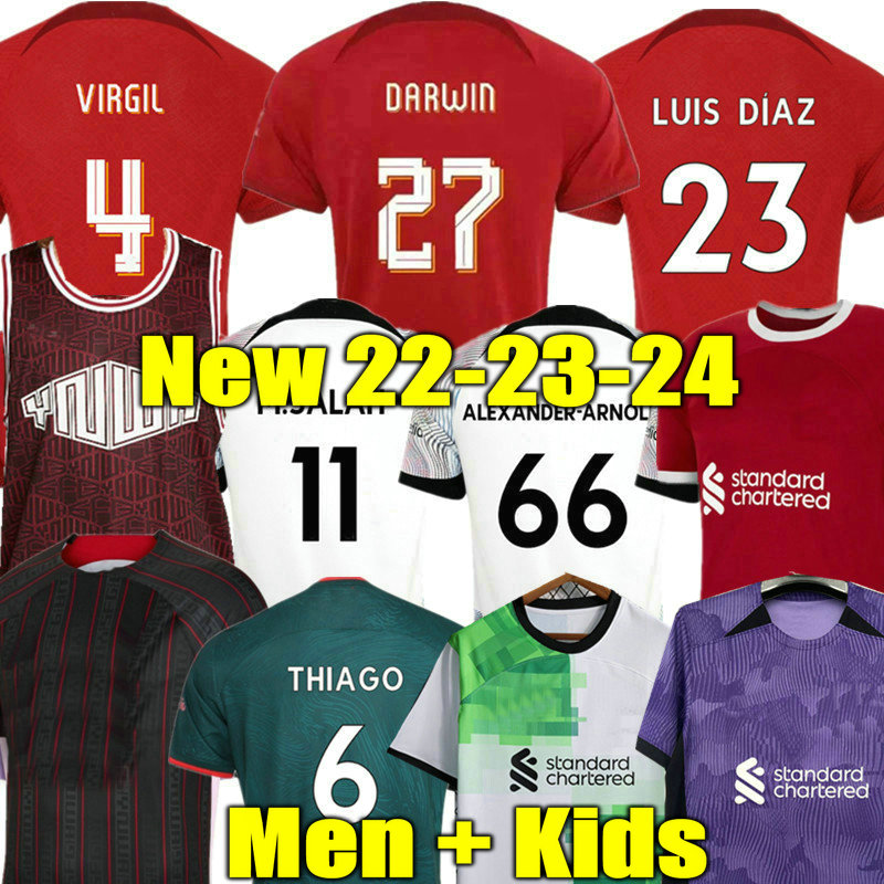 22 23 24 season soccer jerseys LiverP00L 2023 2024 HOME AWAY football shirts men kids kits uniforms camiseta maillot de foot tops tee shirts summer t-shirts third, 23 24 away adult 
22 23 24 season soccer jerseys LiverP00L 2023 2024 HOME AWAY football shirts men kids kits uniforms camiseta maillot de foot tops tee shirts summer t-shirts third, 23 24 away adult