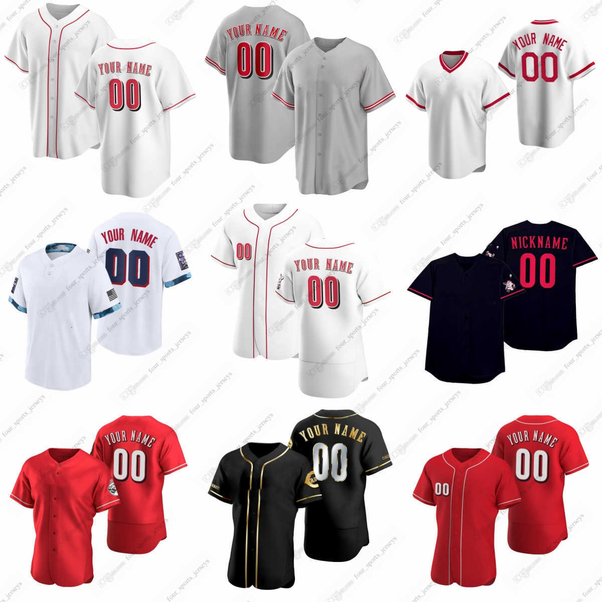 2023 Custom Reds Baseball Jerseys Buck Farmer Ian Gibaut Hunter Greene Derek Law Nick Lodolo Reiver Sanmartin Lucas Sims Luke Weaver Alex Young Curt Casali Maile, Men sizes--6xl
2023 Custom Reds Baseball Jerseys Buck Farmer Ian Gibaut Hunter Greene Derek Law Nick Lodolo Reiver Sanmartin Lucas Sims Luke Weaver Alex Young Curt Casali Maile, Men sizes--6xl