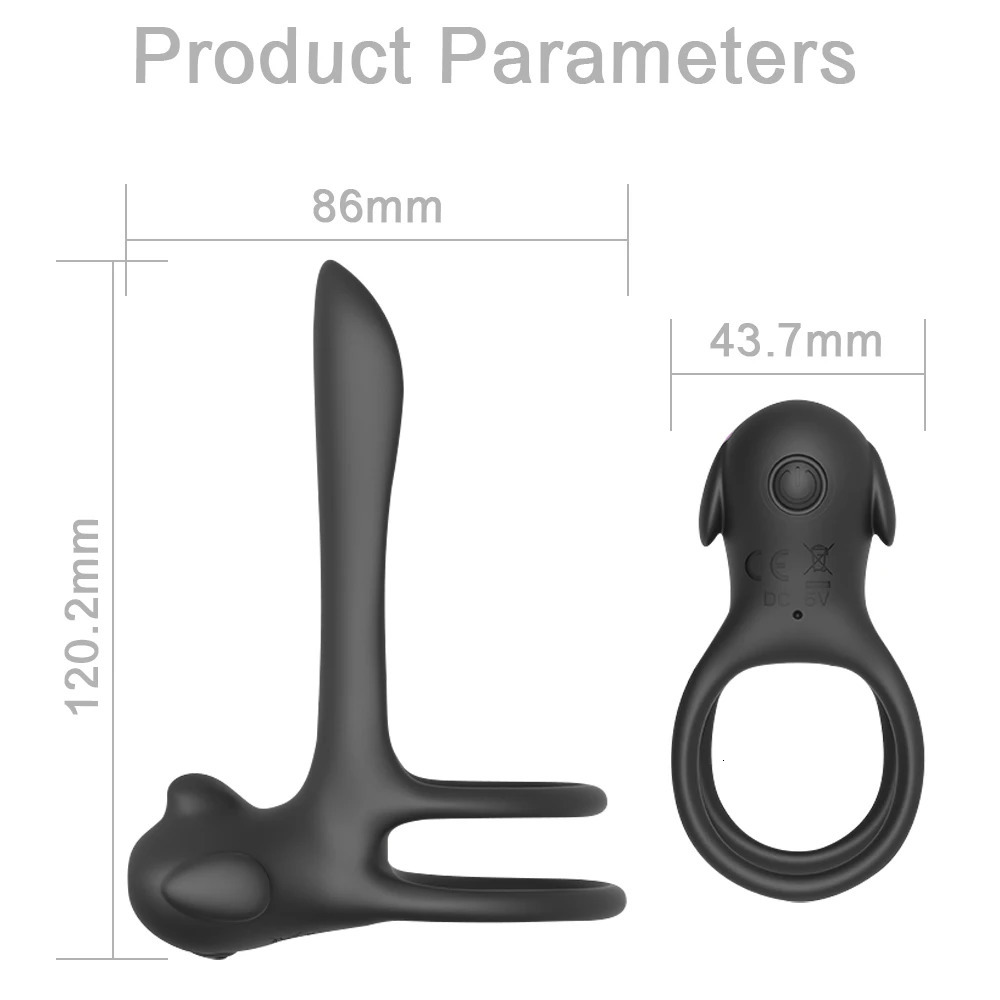 Cockrings Penis Sleeve Vibrator Cock Ring Wireless Remote Cockring Glans Massager Delay Ejaculation Sex Toys For Men Couple 231124