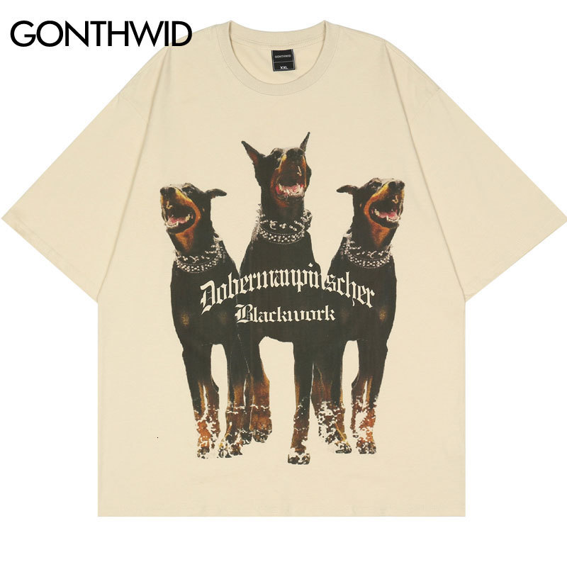 Men's T-Shirts Mens Oversized T Shirt Streetwear Hip Hop Rottweiler Doberman Print Tshirts Harajuku Casual Cotton Summer Short Sleeve Tees 230425, Beige
Men's T-Shirts Mens Oversized T Shirt Streetwear Hip Hop Rottweiler Doberman Print Tshirts Harajuku Casual Cotton Summer Short Sleeve Tees 230425, Beige