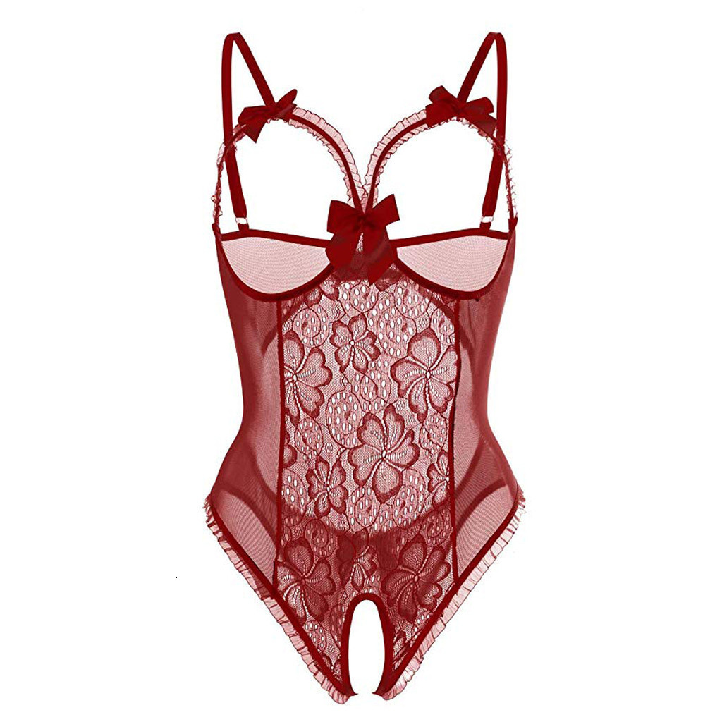 Sexy Set Women Sexy Bodysuit Bodycon Open Bras Crotchless Teddy Ladies Open Crotch Panties Bodysuit Lingerie Porno Lenceria Plus Size 5XL 230426