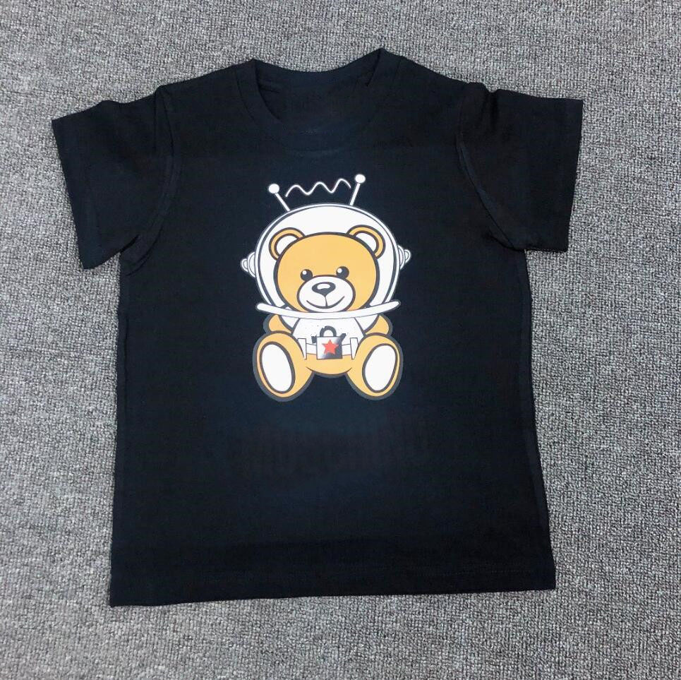 T-shirts Cute Summer Boys Girls Brand T-shirts Cartoon Bear Kids Short Sleeve T-shirt Cotton Children Letters Printed Shirts Child ShirtY250119B0SM