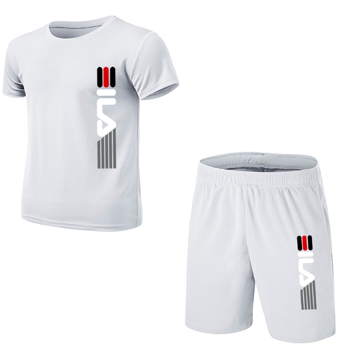 Men's Tracksuits Summer Men's Fitness Fashion Men's Casual Sportswear Suit Oversized Sports Suit Short Sleeve T-Shirt Shorts 2 Piece Se