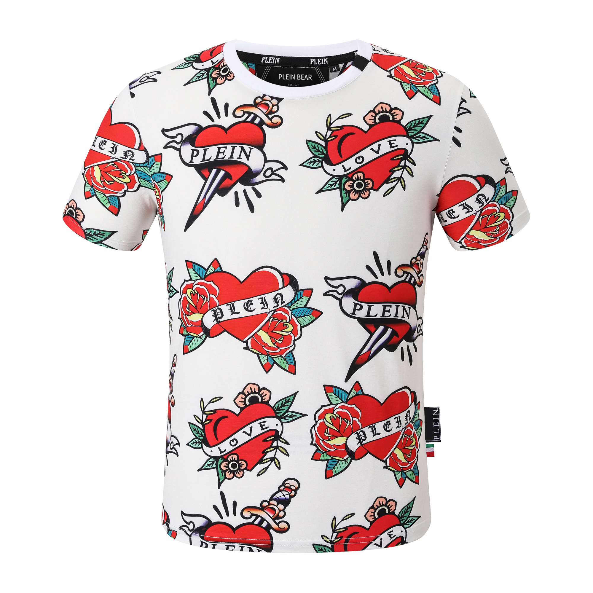 plein bear t shirt mens designer tshirts brand clothing rhinestone pp skulls men round neck ss love hip hop tshirt top tees 161 philipp pliein pleins philip plaine CNQ4