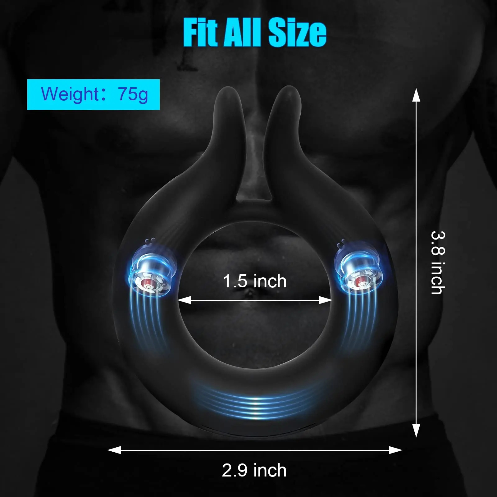 Cockrings Cock Penis Ring Vibrator Male Masturbator Men Delay Ejaculation Erection Cockring 10 Vibrations Adults Sex Toys for Couples 18 231124