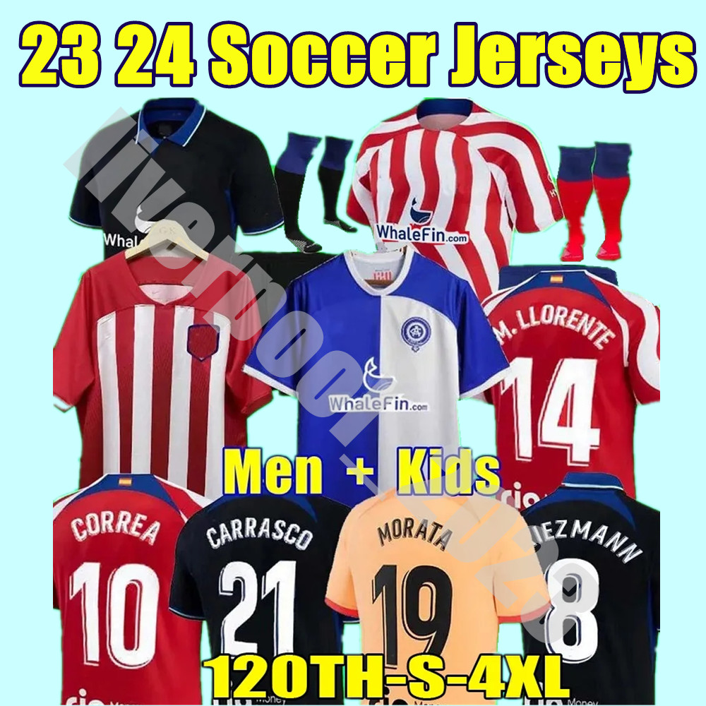 CORREA soccer jerseys 120th Anniversary 23 24 MEMPHIS 2023 M. LLORENTE camiseta football shirt GRIEZMANN R. DE PAUL CARRASCO MORATA men kids KOKE LEMAR uniform, Adult 2
CORREA soccer jerseys 120th Anniversary 23 24 MEMPHIS 2023 M. LLORENTE camiseta football shirt GRIEZMANN R. DE PAUL CARRASCO MORATA men kids KOKE LEMAR uniform, Adult 2