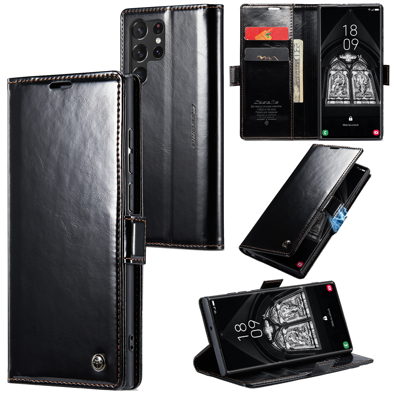 CaseMe Retro Leather Flip Stand Wallet Cases for Samsung Galaxy S23 Ultra S22Ultra Note 20 Ultra Note10 Plus Shockproof Credit Card Slots Holder Phone Cover, Pink
CaseMe Retro Leather Flip Stand Wallet Cases for Samsung Galaxy S23 Ultra S22Ultra Note 20 Ultra Note10 Plus Shockproof Credit Card Slots Holder Phone Cover, Pink
