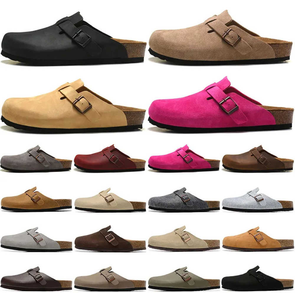

Sandals Designer boston clog arizona gizeh men women summer autumn winter slippers Leather Outdoor Indoor Buckle Strap flats cork cheaper Motion current 59ess, #6