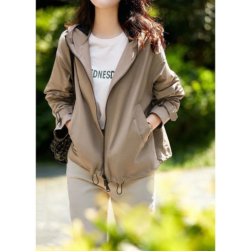 Women's Jackets NWT Naked-feel Fabric Slim Fit Sport Hoodie Jacket Women Full Zipper Gym Fitness Coat with Two Pocket Thumb Holes 230426