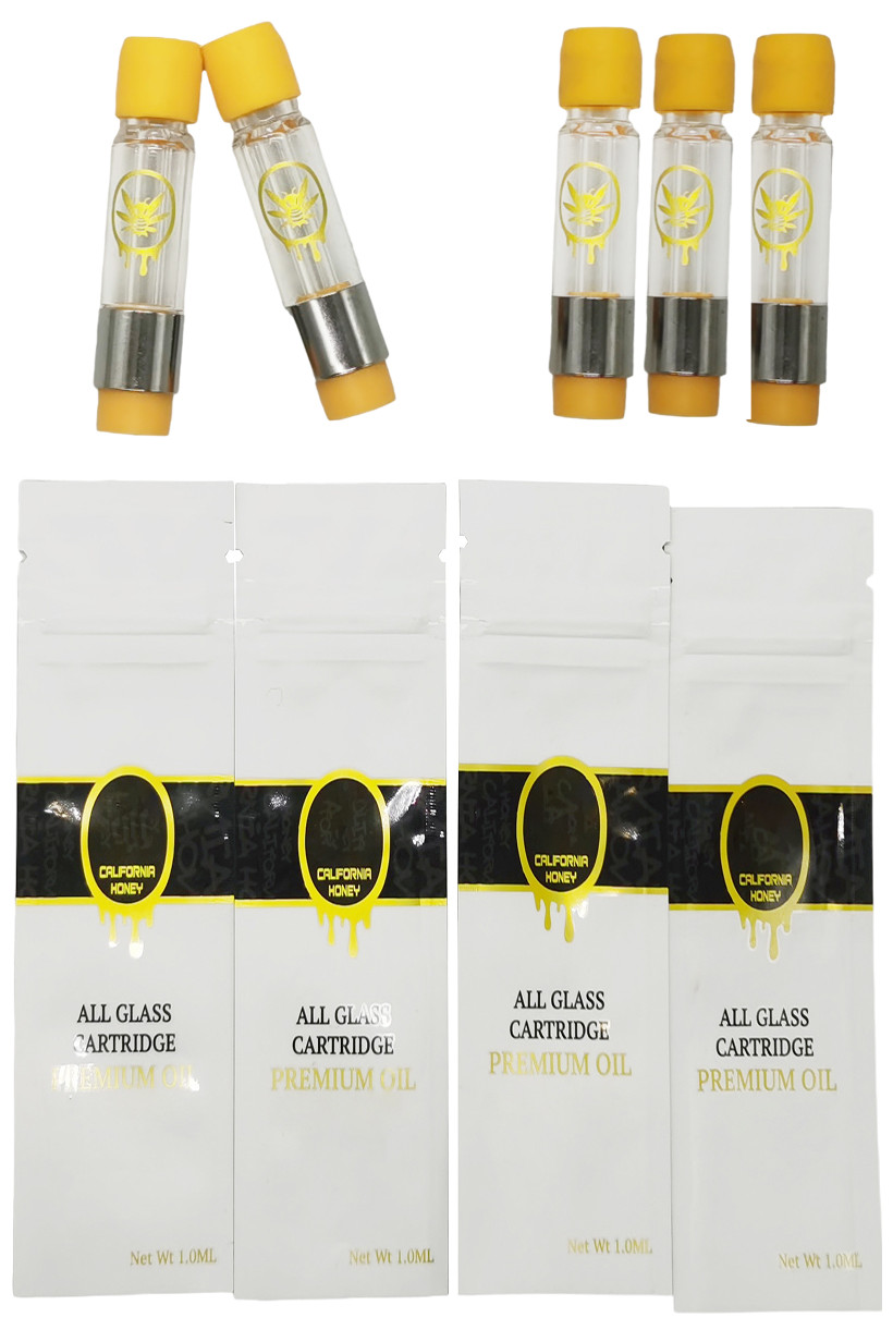 California Honey Vape Carts Disposable Vapes Pen All Glass Cartridges 1.0ml 510 Cartridge Empty Screw on bottom
California Honey Vape Carts Disposable Vapes Pen All Glass Cartridges 1.0ml 510 Cartridge Empty Screw on bottom
