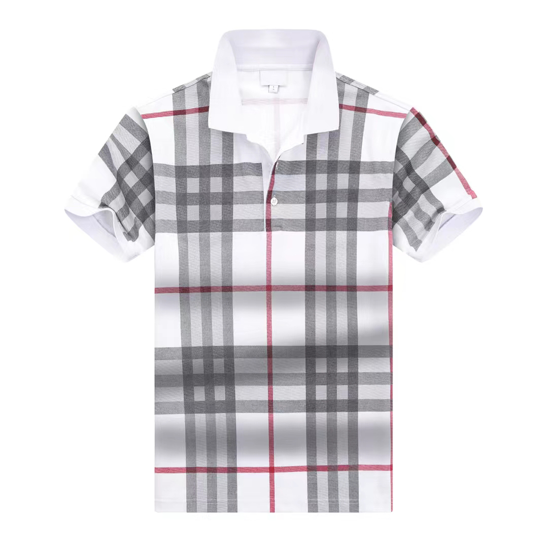 designer mens polo shirt top luxury brand mens breathable quick drying short sleeve simple lapel button business casual versatile mens summer shirt Lattice style br, 02
designer mens polo shirt top luxury brand mens breathable quick drying short sleeve simple lapel button business casual versatile mens summer shirt Lattice style br, 02