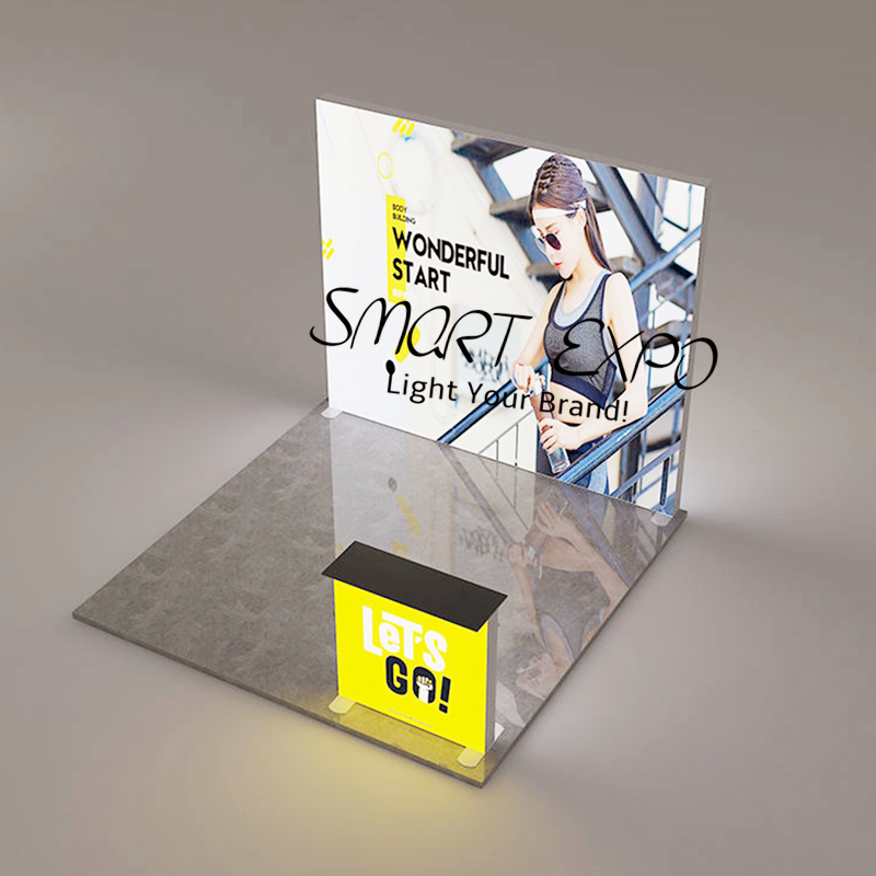 Free Standing Portable Advertising Display Kits with Double Sided Graphics