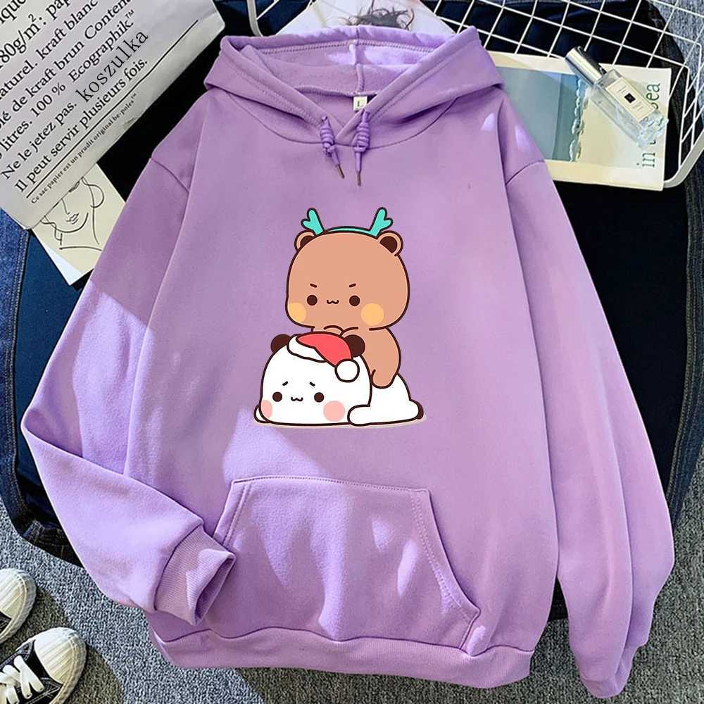 Women's Hoodies Sweatshirts Kawaii Bubu Dudu Hoodie Women Aesthetic Graphic Christmas Funny Hoodies Unisex Hoodies Harajuku Cartoon Plus Size Pul