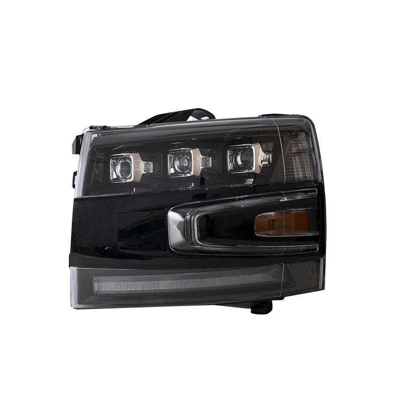 Car Front Lamp Headlight for Silverado 2007-2013 LED Dual Beam Lens Headlights Car LED Turn Signal Lights Accessories