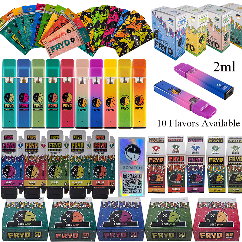 Fryd 2ml E Cigarettes Empty Liquid Diamond Disposable Vape Pens 10 Flavors Preheat Box Package With 350mAh High Quality Battery Pens Rechargeable Type C Chargers
Fryd 2ml E Cigarettes Empty Liquid Diamond Disposable Vape Pens 10 Flavors Preheat Box Package With 350mAh High Quality Battery Pens Rechargeable Type C Chargers