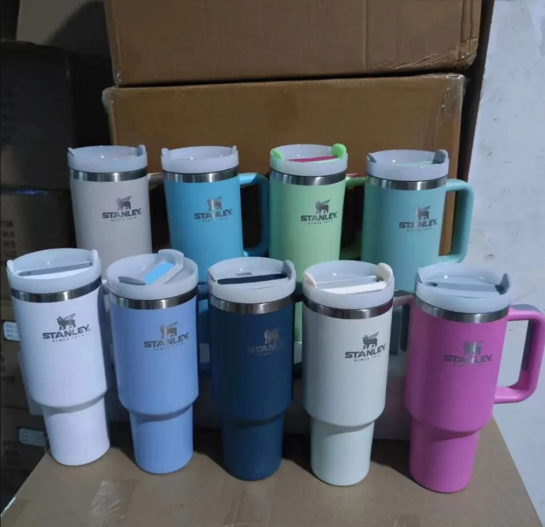 Ready to Ship Stanley LOGO 40OZ H2.0 Tumblers Stainless Steel Travel Cup Thermal Insulated 40 Oz Tumbler with Handle and Lid New 40oz Large Capacity Travel Mug, Multi-color
Ready to Ship Stanley LOGO 40OZ H2.0 Tumblers Stainless Steel Travel Cup Thermal Insulated 40 Oz Tumbler with Handle and Lid New 40oz Large Capacity Travel Mug, Multi-color