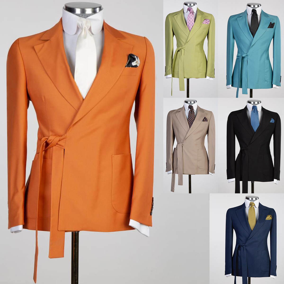 2023 New Design Solid Color Men Tuxedo for Wedding Groom Tuxedo Slim Fit One Piece Prom Party Notched Lapel Blazer Homme Formal Business Jacket