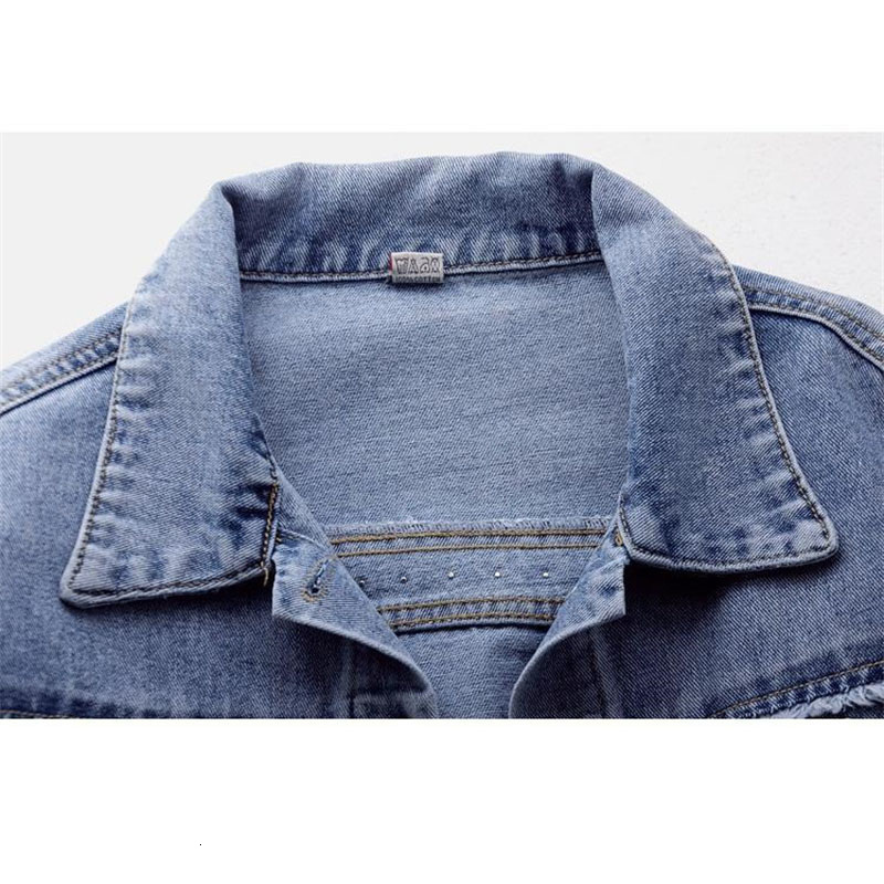 Women's Jackets Spring Autumn Denim Jacket Women Long Sleeve Tops Short Jean Coat Fashion Vintage Blue Outerwear Female Clothes 230426