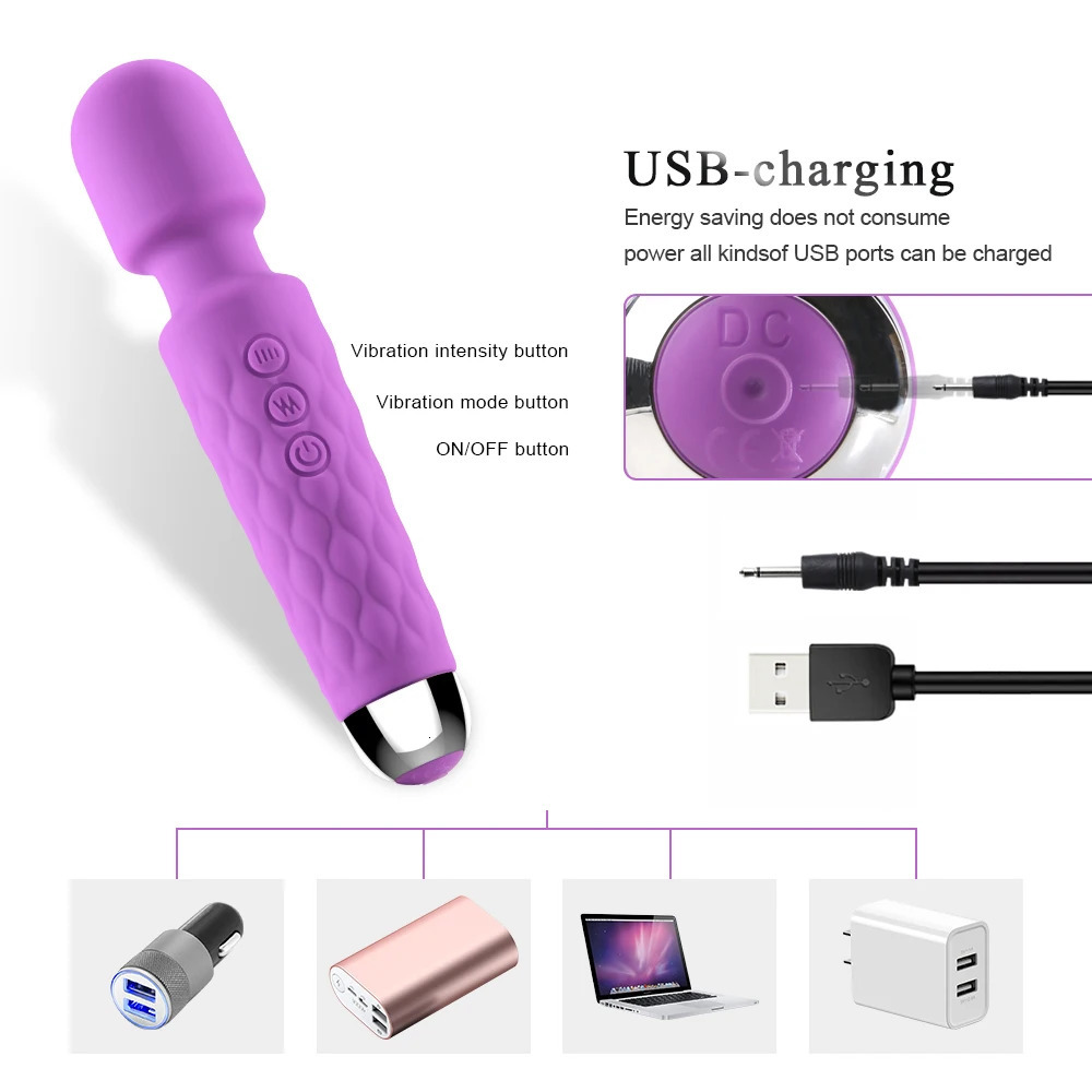 Vibrators Powerful Clitoris Stimulation Adult Personal Silicone Sex Toy Magic Av Wand Massager Dildo Masturbator Vibrator for Women Female 231124