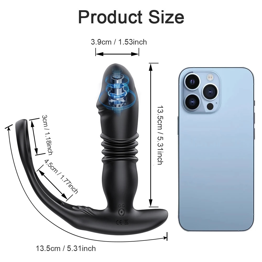 Vibrators APP Control Telescopic Butt Plug Anal Vibrator Sex Toys for Men Ass Dildo Prostate Massager Bluetooth Buttplug 9 Modes 231124