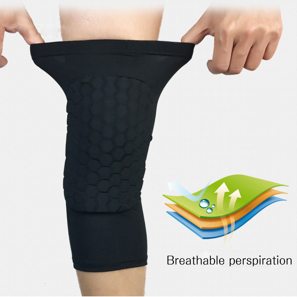 Elbow Knee Pads 1PC Honeycomb Basketball Sport pad Volleyball Protector Brace Support Football Compression Leg Sleeves 230425