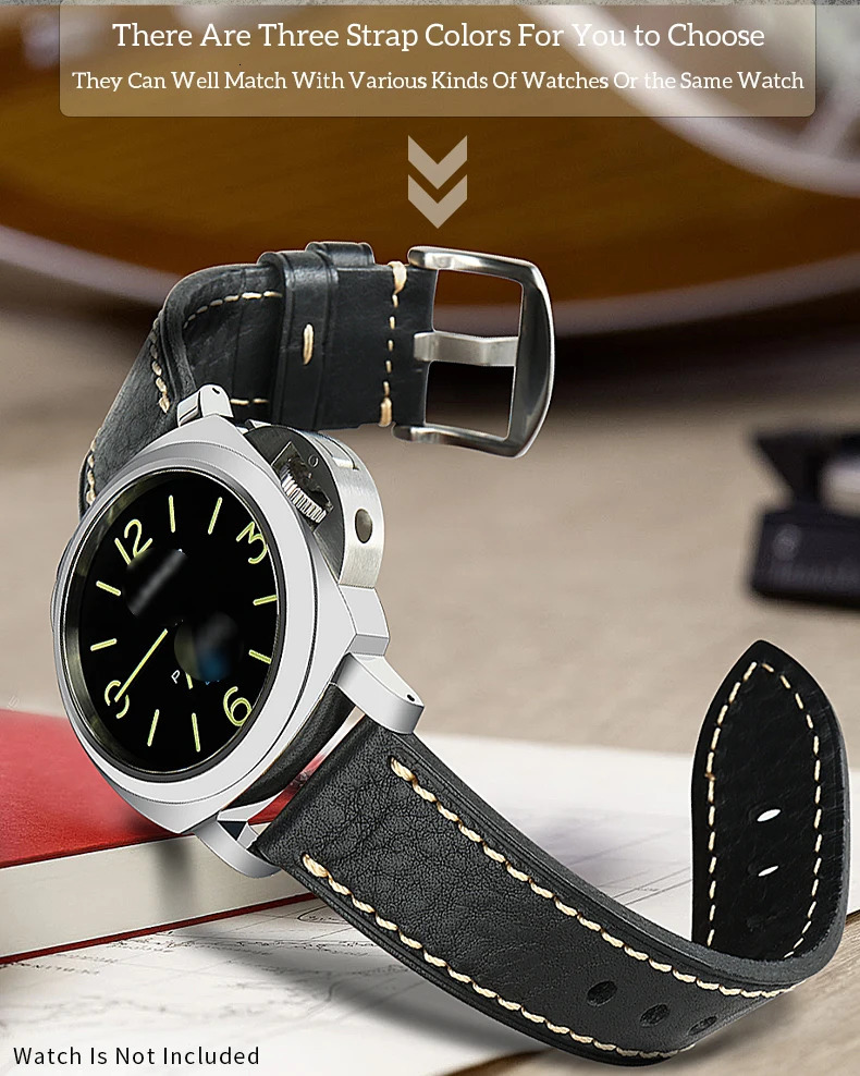Watch Bands Top Quality Leather Watchband Brown Real Italian Calfskin Band 1826mm with Solid Automatic Butterfly Buckle Straps 231124