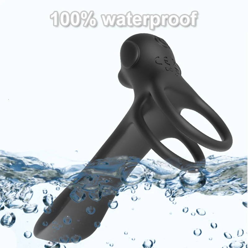 Cockrings Penis Sleeve Vibrator Cock Ring Wireless Remote Cockring Glans Massager Delay Ejaculation Sex Toys For Men Couple 231124