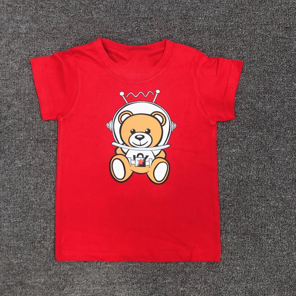 T-shirts Cute Summer Boys Girls Brand T-shirts Cartoon Bear Kids Short Sleeve T-shirt Cotton Children Letters Printed Shirts Child ShirtY250119B0SM