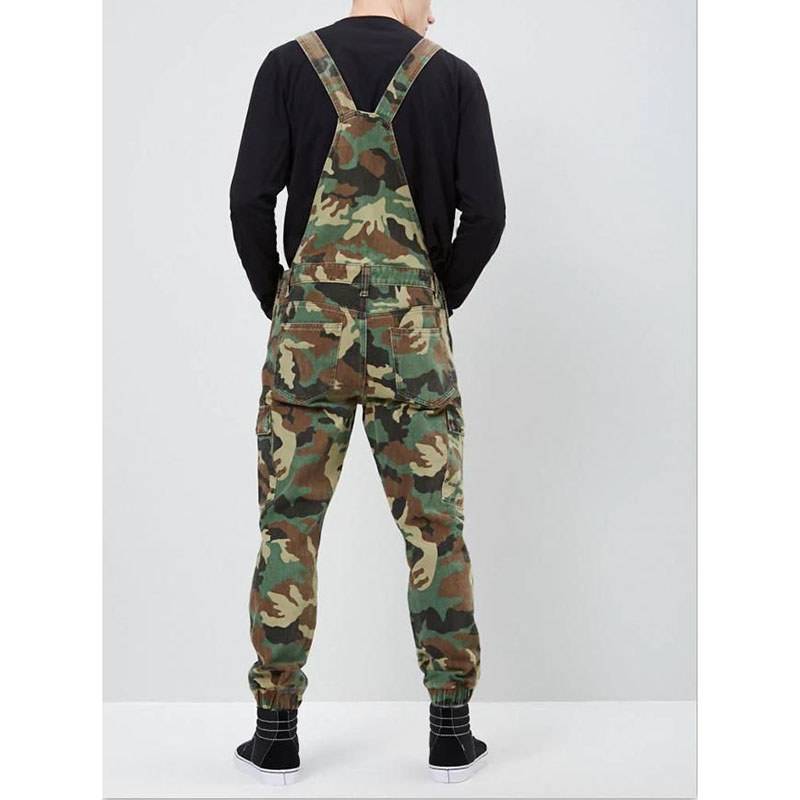 Men's Jeans Men Ripped Denim Jumpsuit Overalls Jean Casual Suspenders Pants Fashion Hip Hop Bib Pant Streetwear