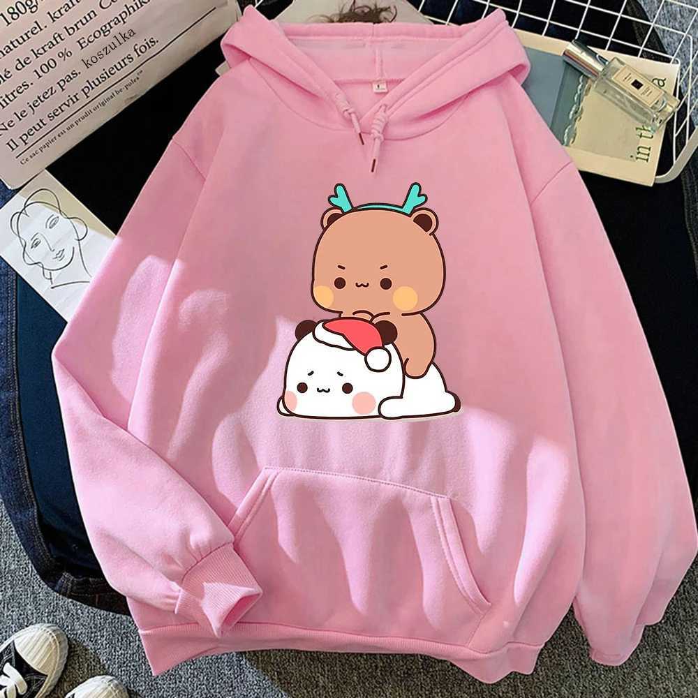 Women's Hoodies Sweatshirts Kawaii Bubu Dudu Hoodie Women Aesthetic Graphic Christmas Funny Hoodies Unisex Hoodies Harajuku Cartoon Plus Size Pul
