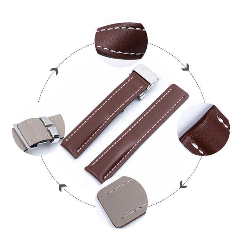 Watch Bands 202224mm For Strap SUPEROCEAN Avenger Genuine Real Leather Accessories Bracelet Belt 230426