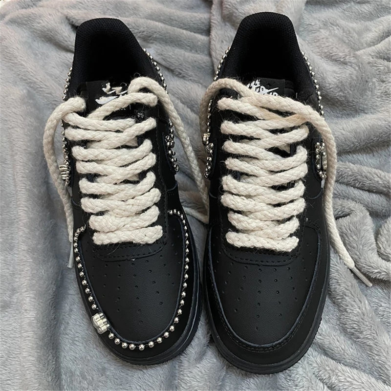 Shoe Parts Accessories Linen Cotton laces 7mm Bold Round Shoelaces for Sneakers Laces Shoes Boot Shoelace 100 120 140 160 180CM Shoestrings 1Pair 2311