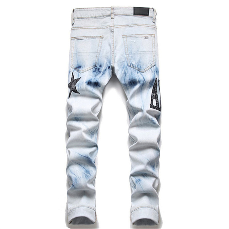 jeans mens jeans New embroidered patch torn Jeans for Mens handsome personality trend pants men women High Street trousers
jeans mens jeans New embroidered patch torn Jeans for Mens handsome personality trend pants men women High Street trousers