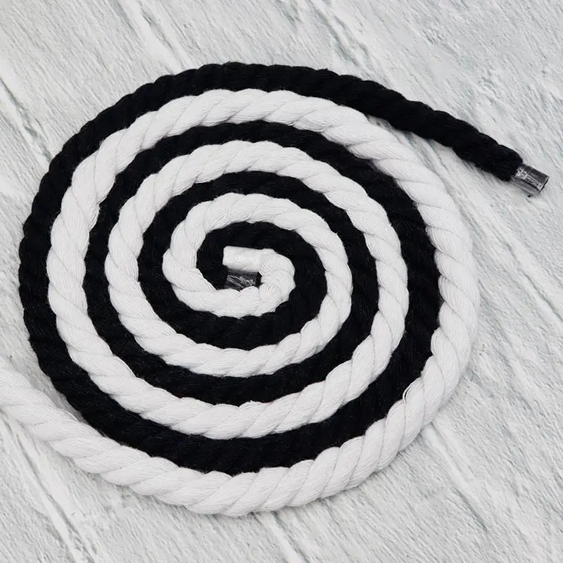 Shoe Parts Accessories 8 Color Round High Quality Polyester Cotton Thick Rope Laces 0 8cm Wide 60 180cm Multiple Sizes Solid Personalized 231127