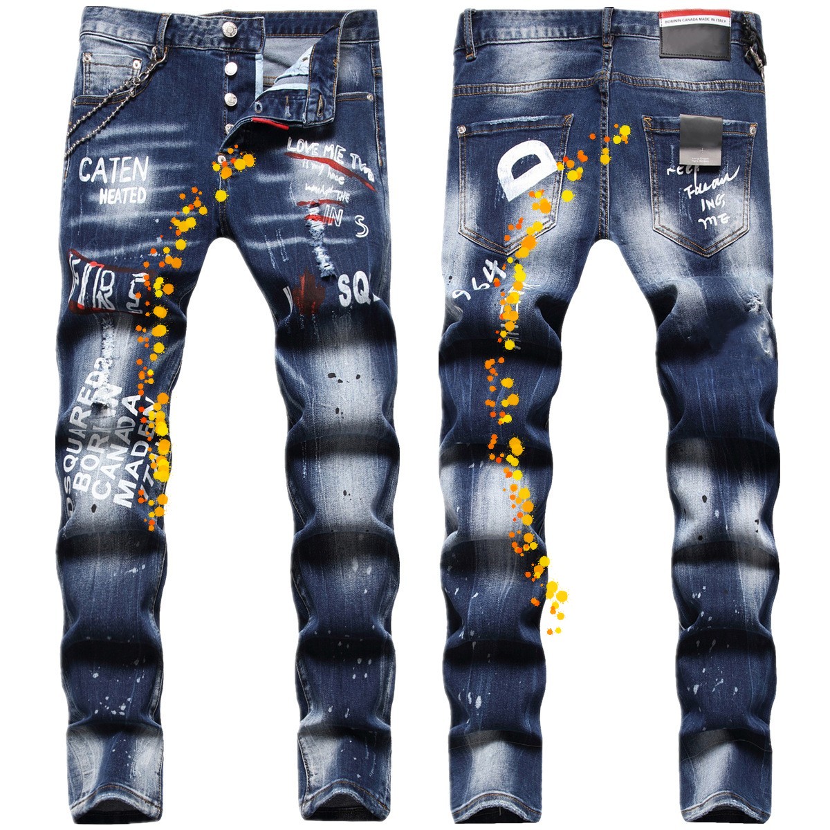 Mens Jeans Stree Dsquare Mens Luxury Designer Denim Jeans d2 Men Denim Jeans dsquare Embroidery Pants Fashion Holes Trousers Mens Clothing DSQ1065-1# size 28-42, 1045
Mens Jeans Stree Dsquare Mens Luxury Designer Denim Jeans d2 Men Denim Jeans dsquare Embroidery Pants Fashion Holes Trousers Mens Clothing DSQ1065-1# size 28-42, 1045