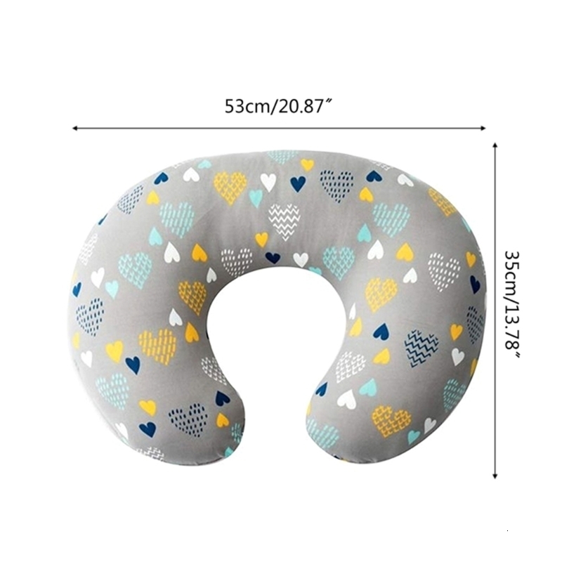 Pillows Baby Nursing Cover born Maternity Breastfeeding Print Ushape Breathable Slipcover 230426